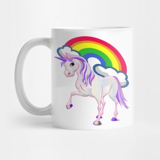 Unicorn & Rainbow Clouds Mug